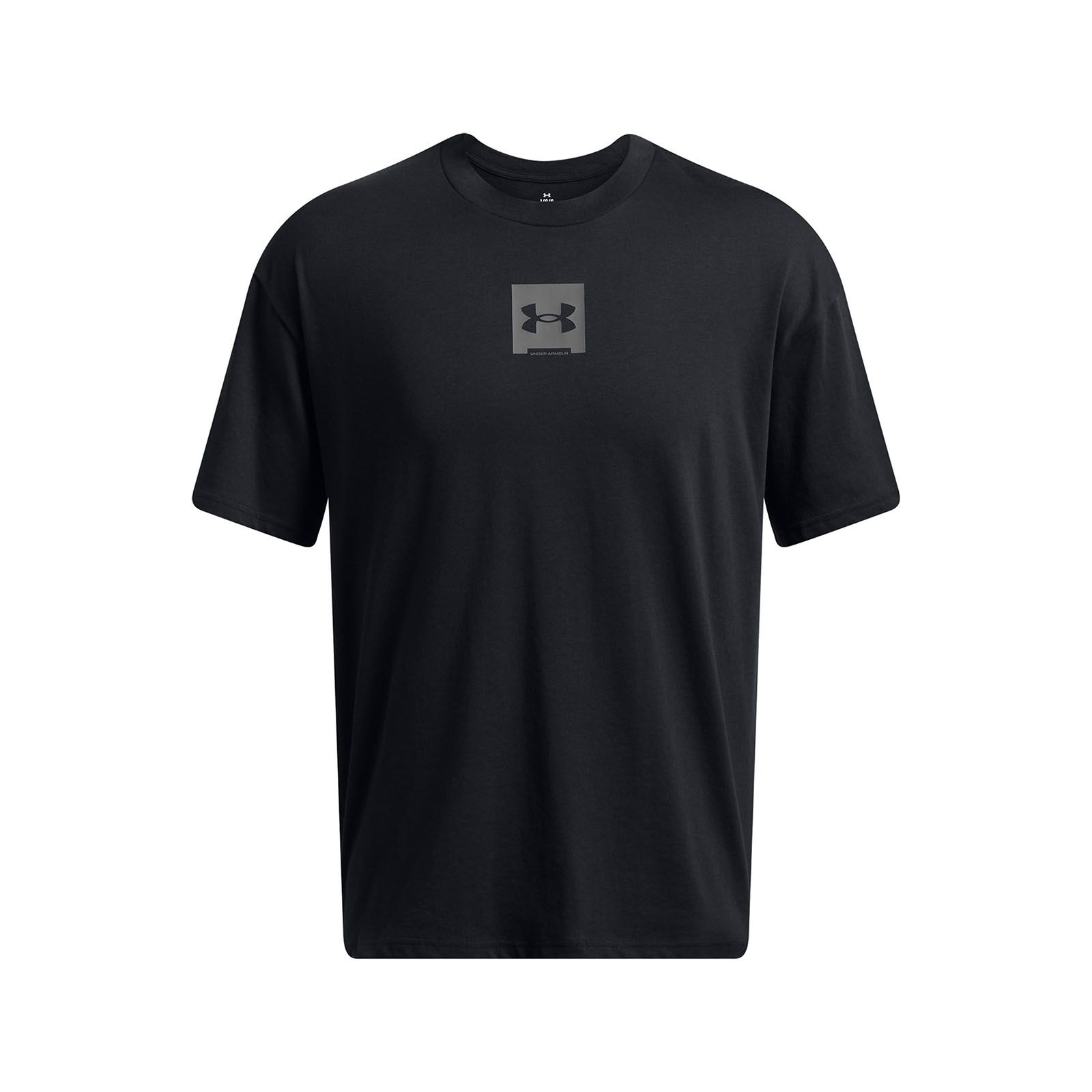 Polera manga corta Under Armour oversized box negro para hombre
