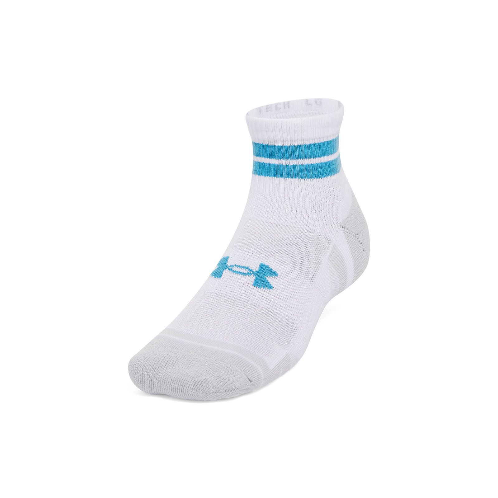 Calcetín unisex Under Armour performance 3-pack low blanco