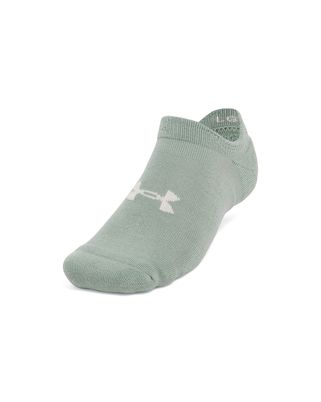 Calcetín unisex Under Armour essential cushion 6-pack no show verde