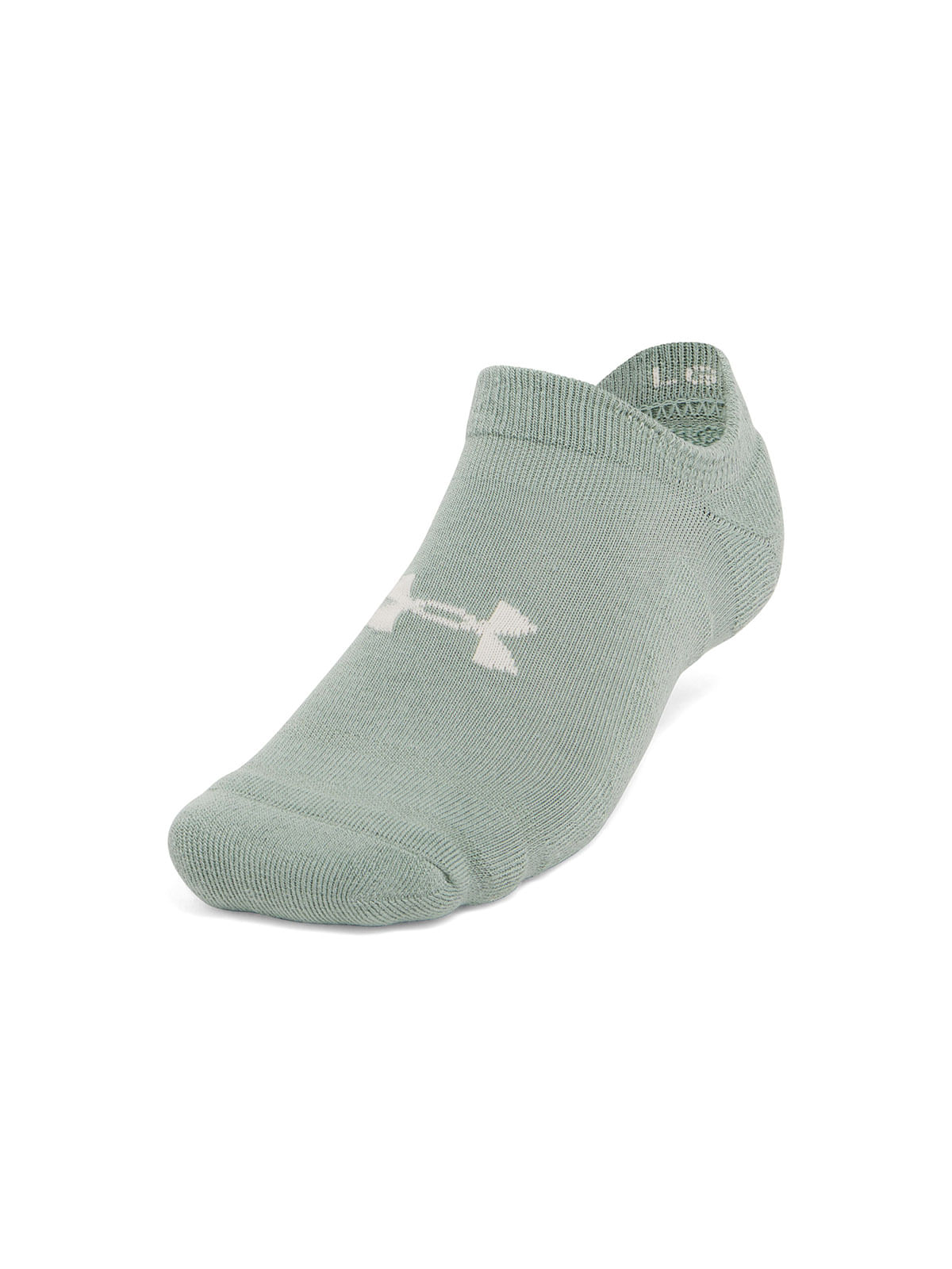 Calcetín unisex UA essential cushion 6-pack no show verde