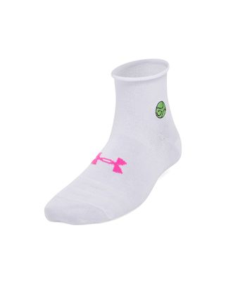 Calcetín mujer Under Armour essential low pack de 3 blanco
