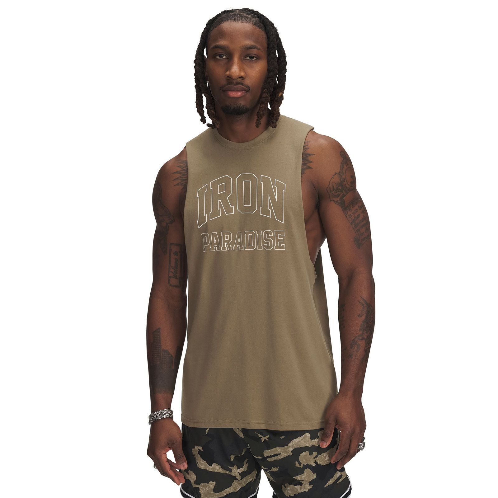 Polera sin mangas Project Rock café para hombres Under Armour