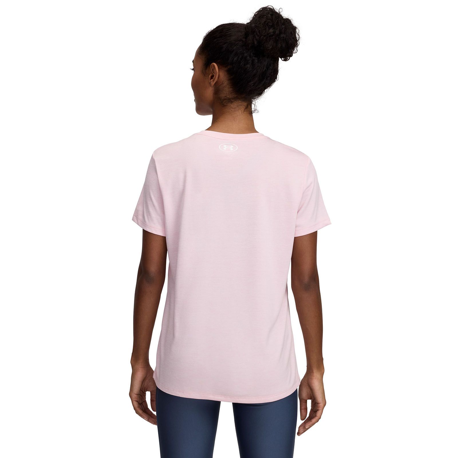Polera manga corta Under Armour tech twist rosado para mujer