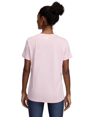Polera manga corta Under Armour tech twist rosado para mujer