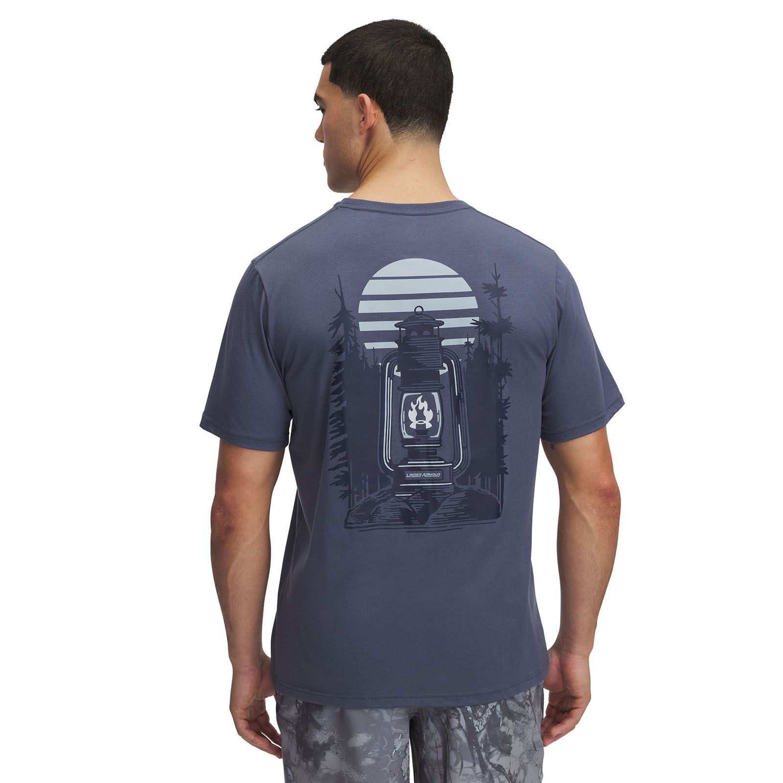 Polera manga corta Under Armour outdoor fuel gris para hombre