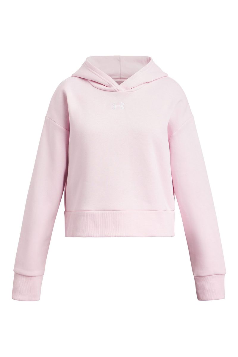 Poleron-UA-Rival-fleece-crop-hoodie-rosado-para-niñas