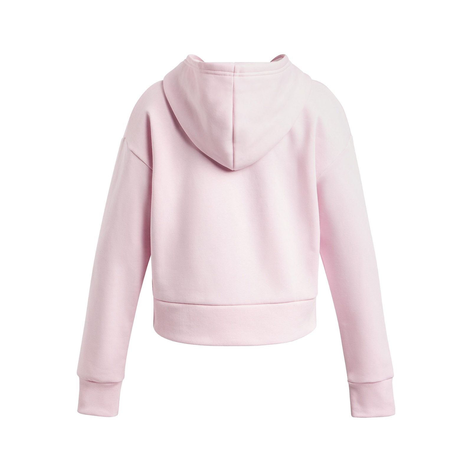 Polerón Under Armour Rival fleece crop hoodie rosado para niñas