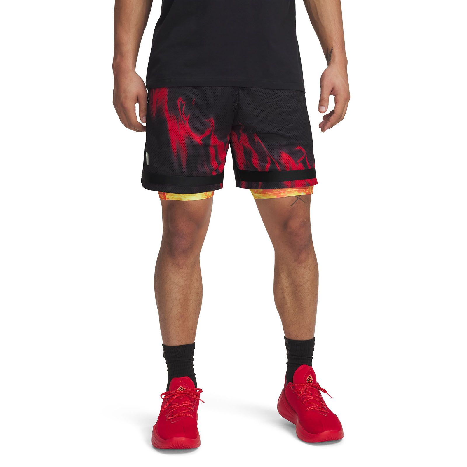 Shorts Curry statement negro para hombre Under Armour