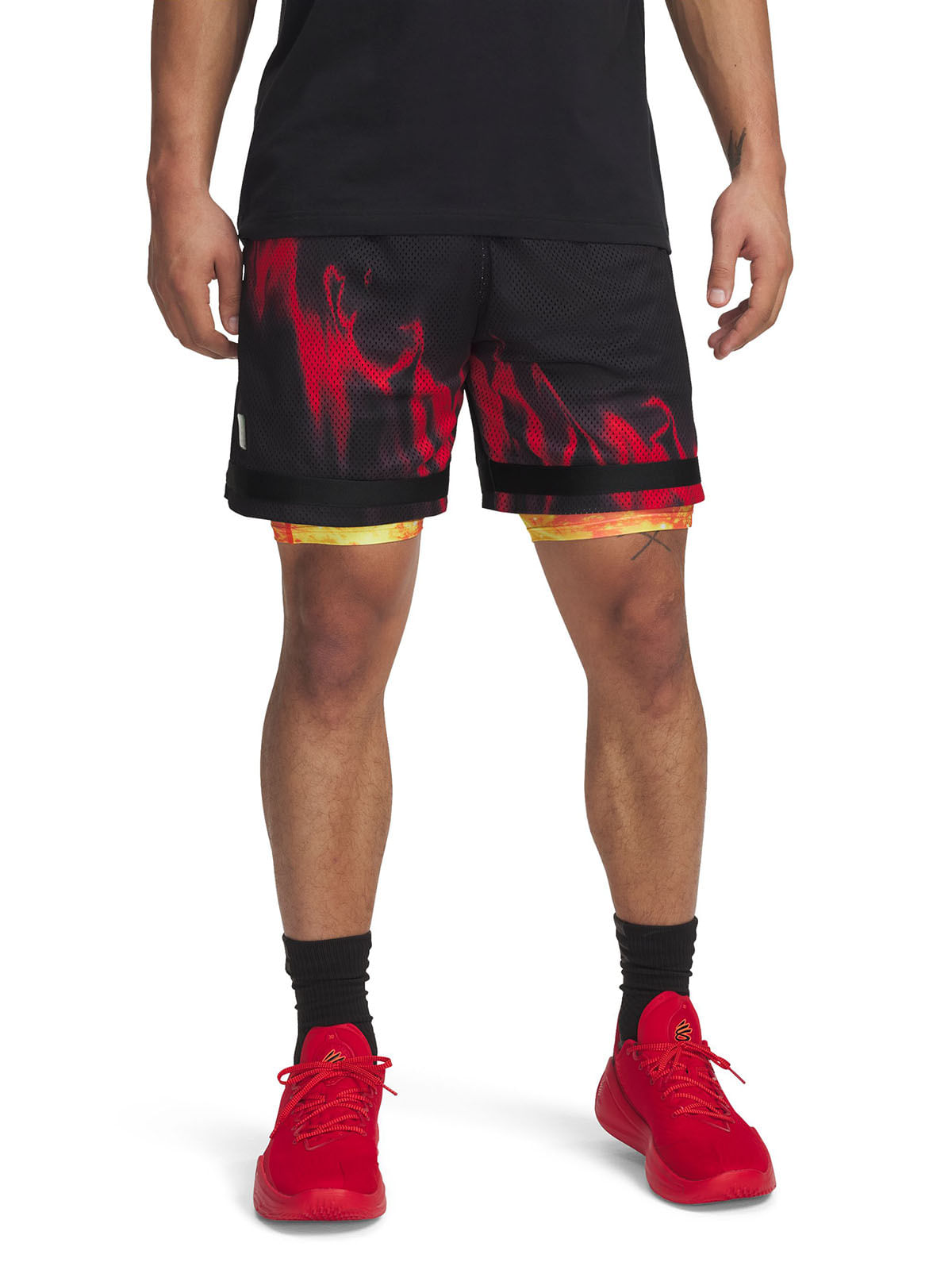 Shorts Curry statement negro para hombre