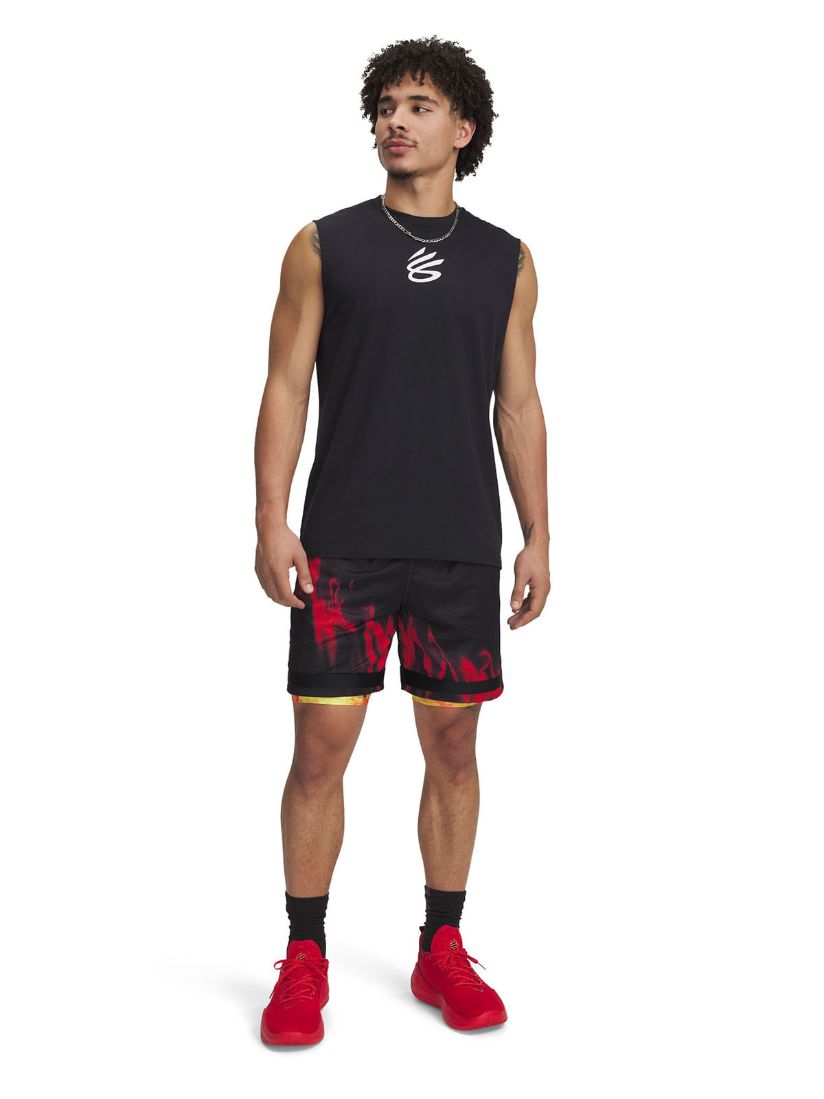 Shorts Curry statement negro para hombre