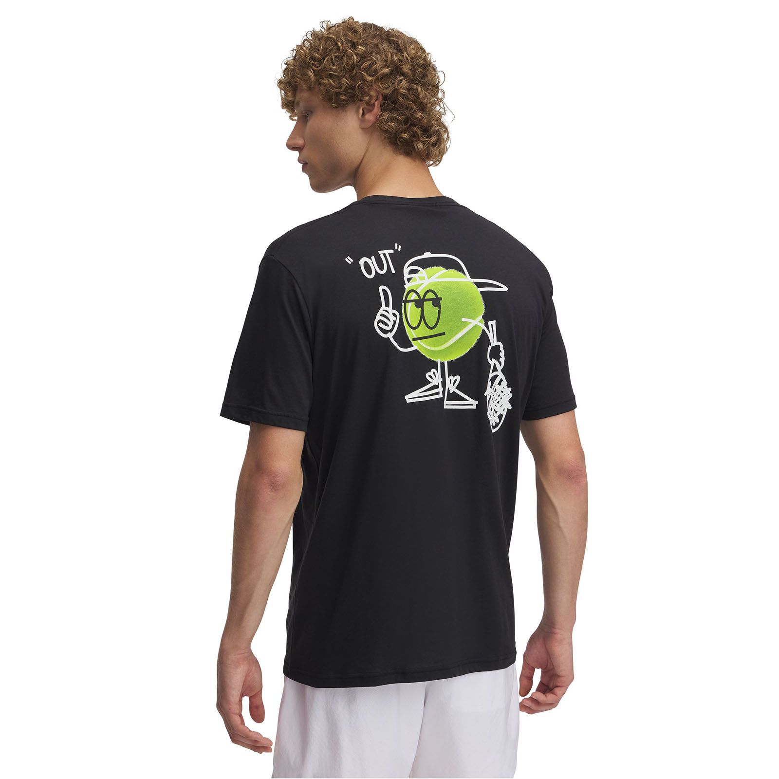 Polera manga corta Under Armour racquet club negro para hombre
