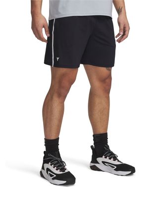 Shorts Project Rock mesh negro para hombre Under Armour