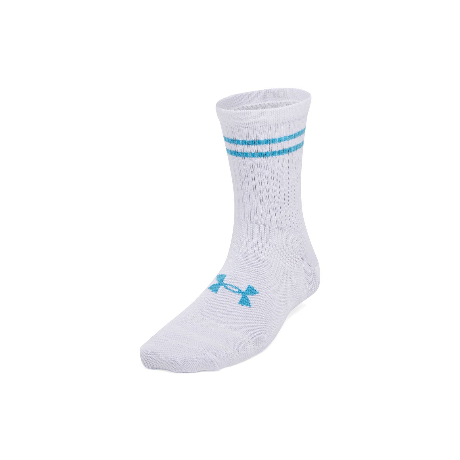 Calcetines unisex Under Armour essential 3-pack mid blanco
