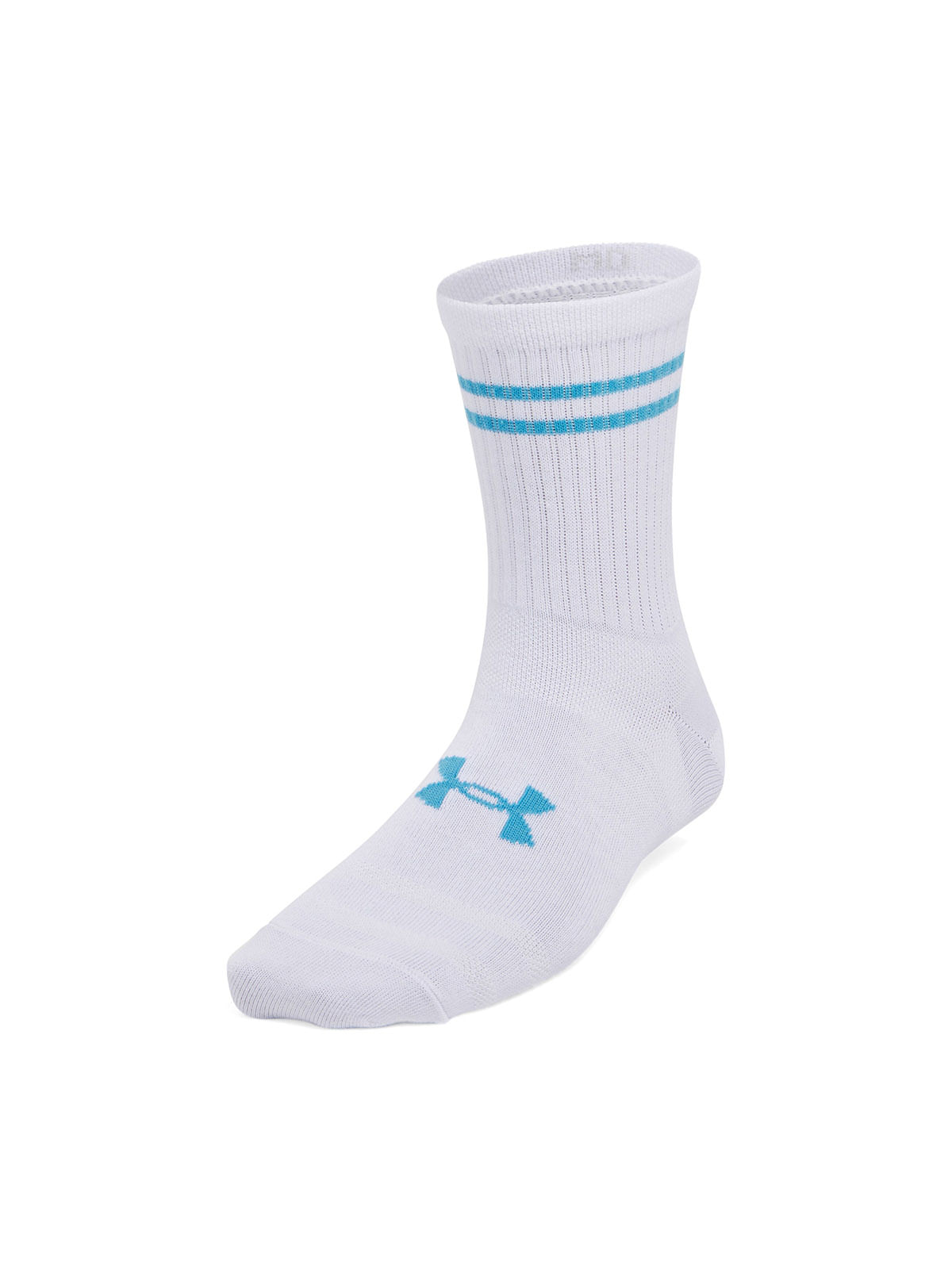 Calcetines unisex UA essential 3-pack mid blanco
