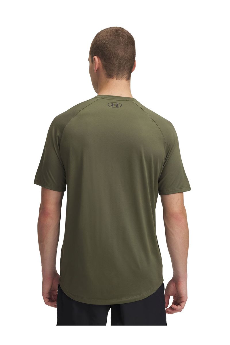 Polera-manga-corta-UA-tech-fade-verde-para-hombre
