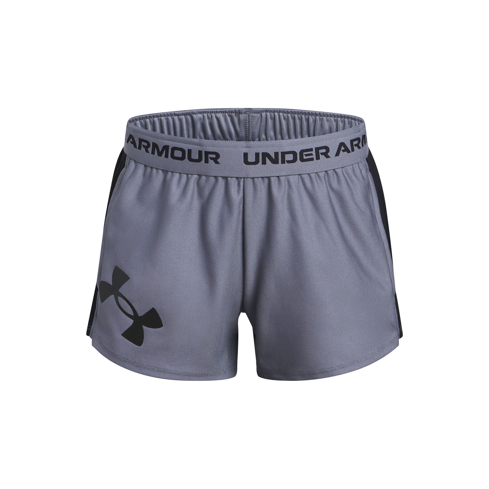 Shorts Under Armour tech play up logo gris para niñas