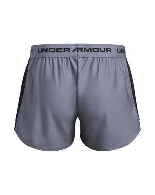 Shorts Under Armour tech play up logo gris para niñas