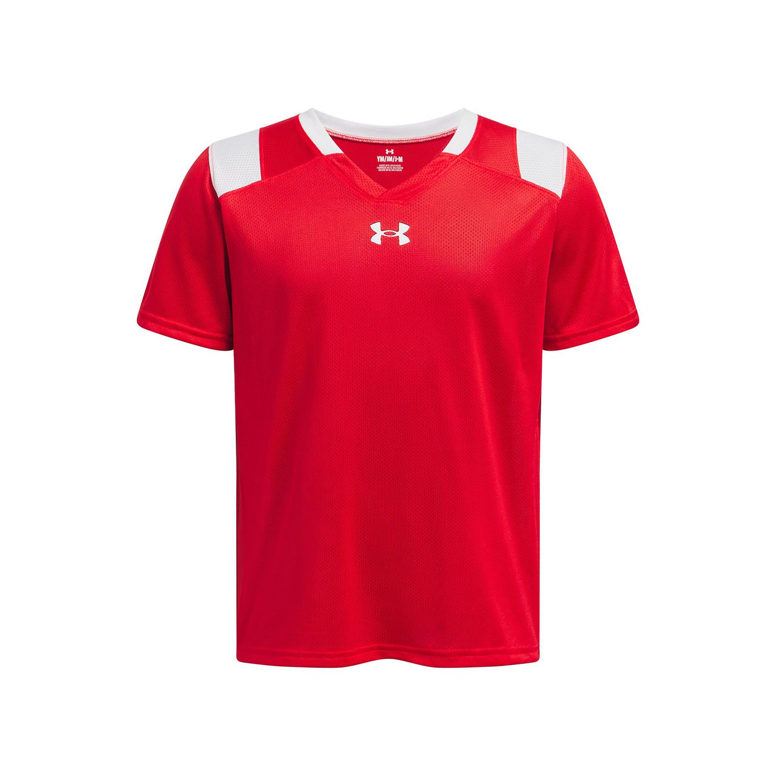 Polera manga corta Under Armour big win rojo para niños