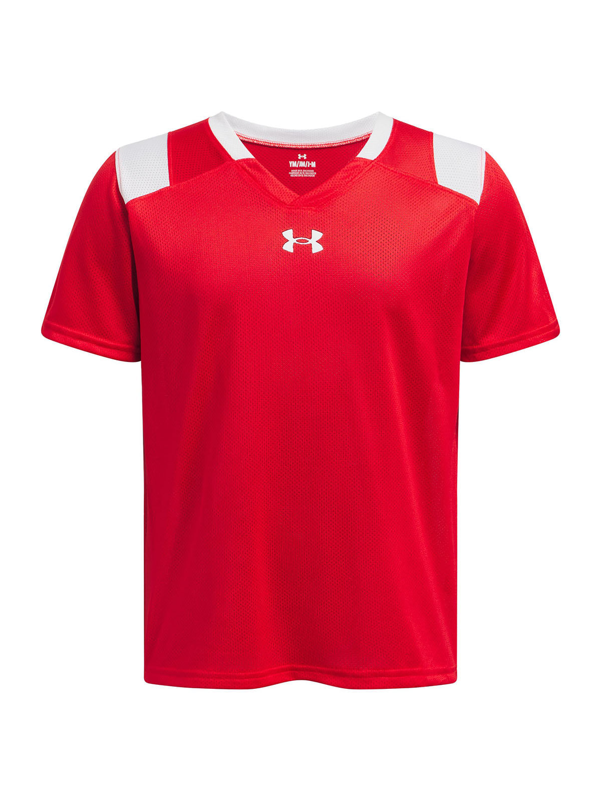 Polera manga corta UA big win rojo para niños