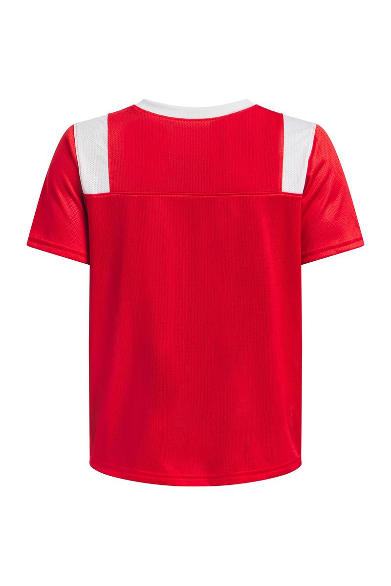 Polera-manga-corta-UA-big-win-rojo-para-niños