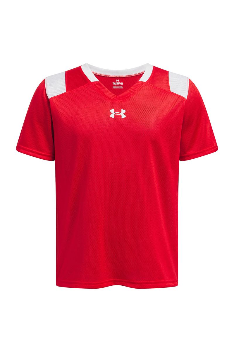 Polera-manga-corta-UA-big-win-rojo-para-niños