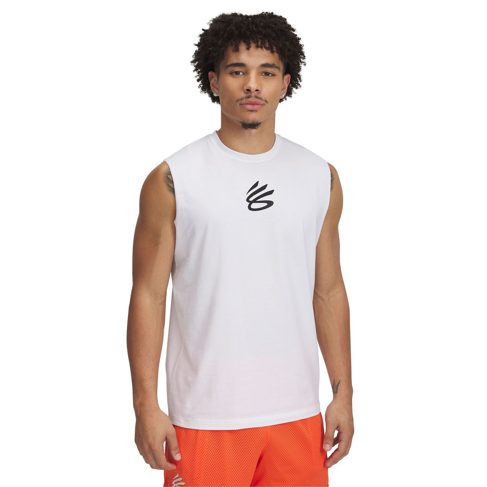 Polera sin mangas Curry blanco para hombre Under Armour