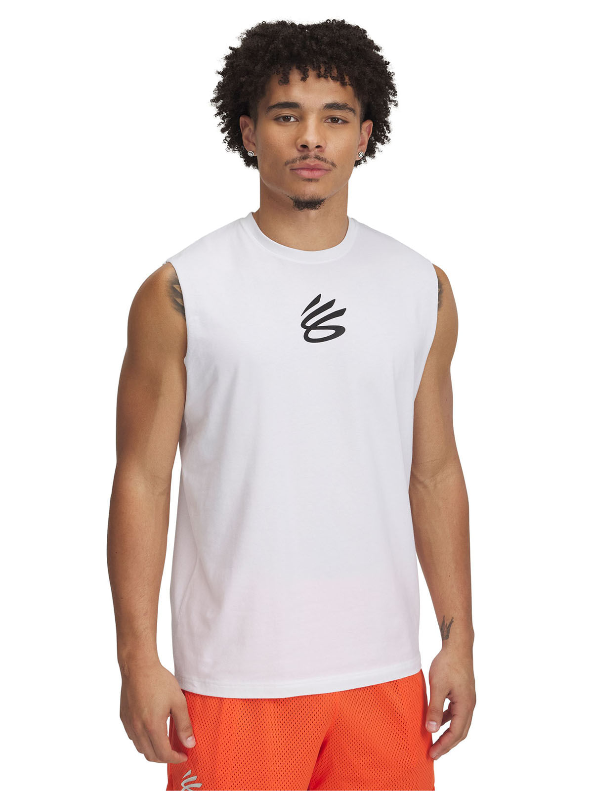Polera sin mangas Curry blanco para hombre