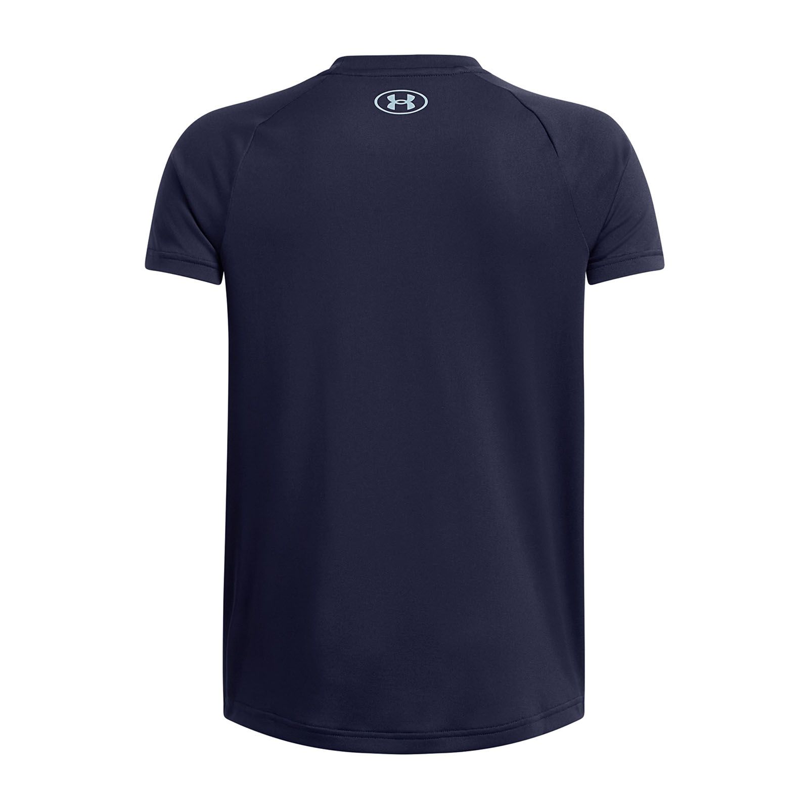 Polera manga corta Under Armour tech azul marino para niños