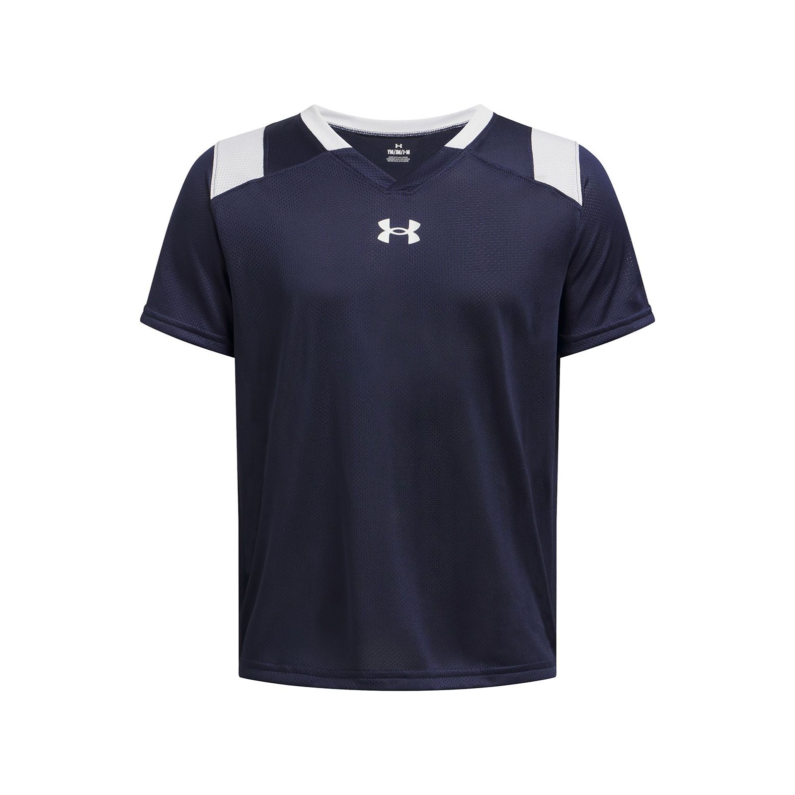 Polera manga corta Under Armour big win azul marino para niños