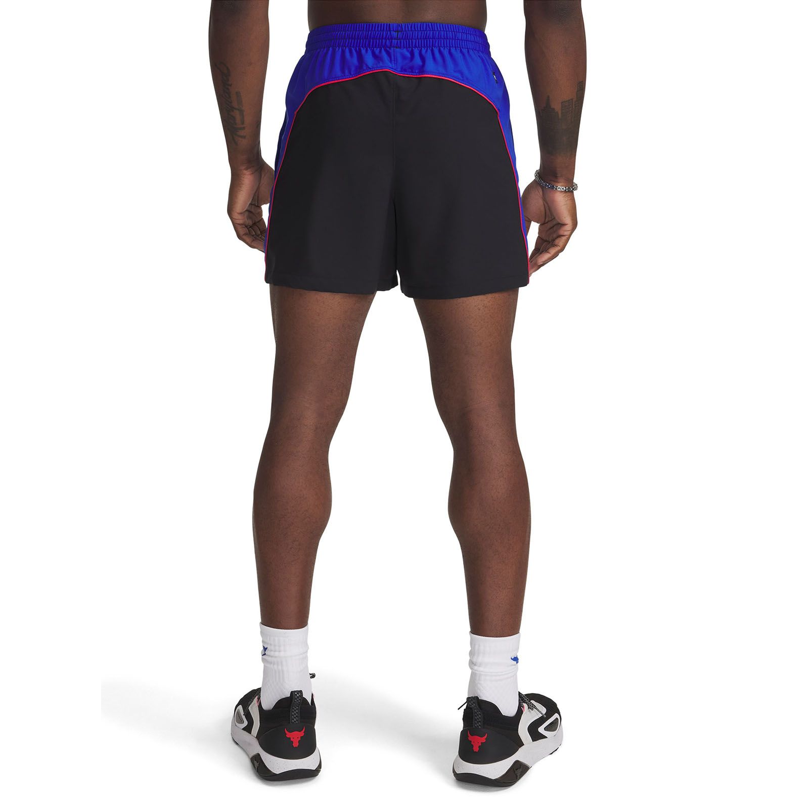 Shorts Project Rock colorblock negro para hombre Under Armour