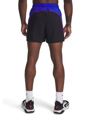 Shorts Project Rock colorblock negro para hombre Under Armour