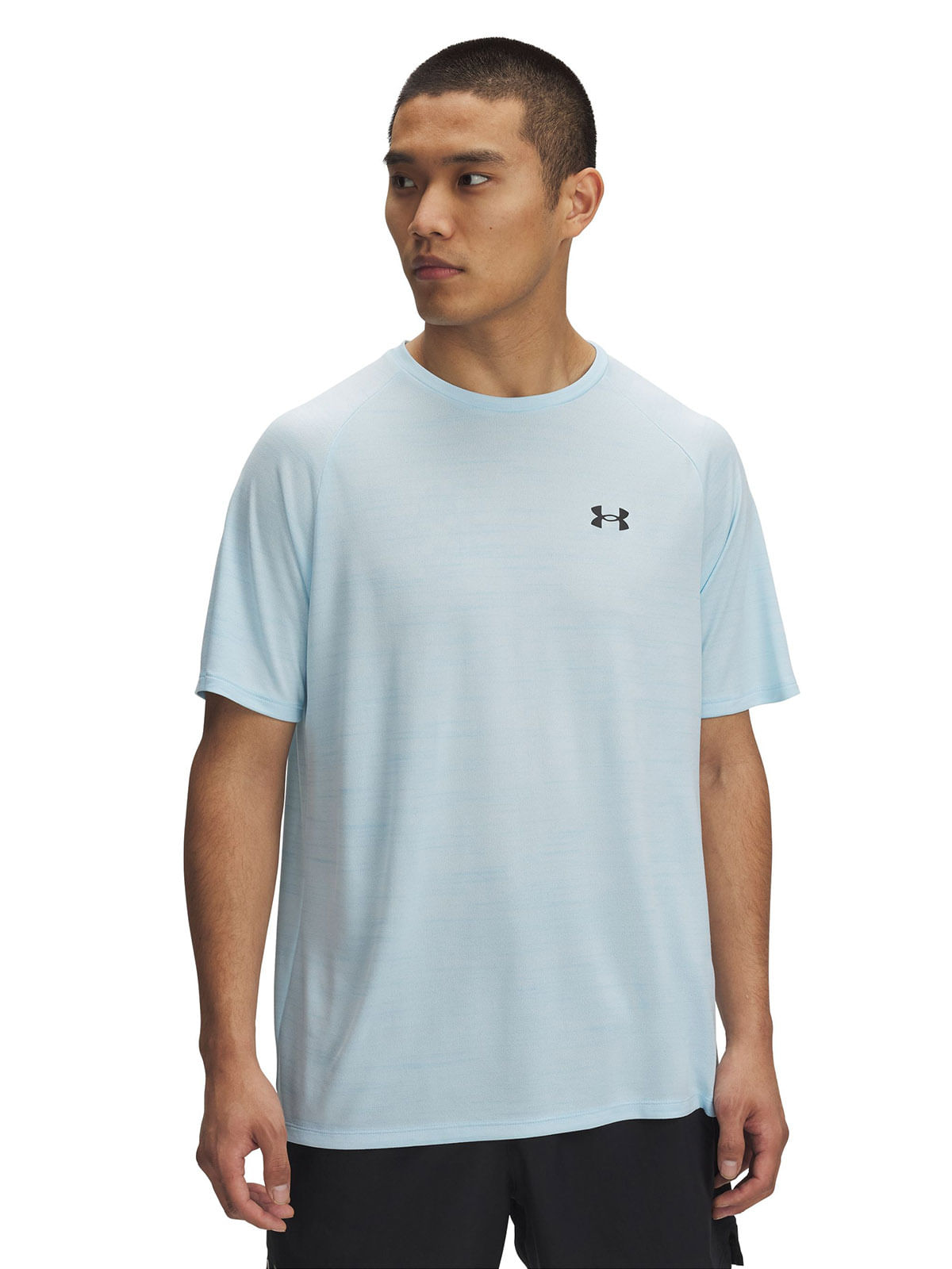 Polera manga corta UA tech 2.0 tiger azul para hombre