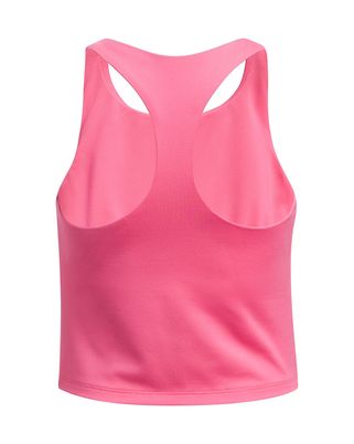 Polera sin mangas Under Armour motion crop rosado para niñas