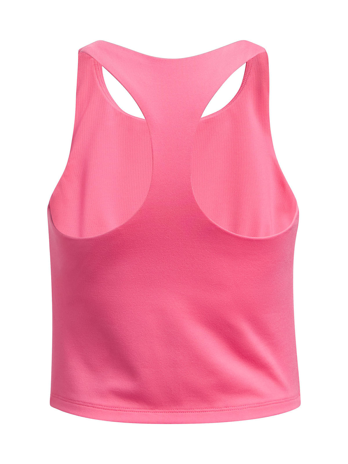 Polera sin mangas UA motion crop rosado para niñas