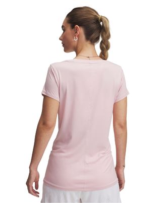Polera manga corta Heatgear armour rosado para mujer Under Armour