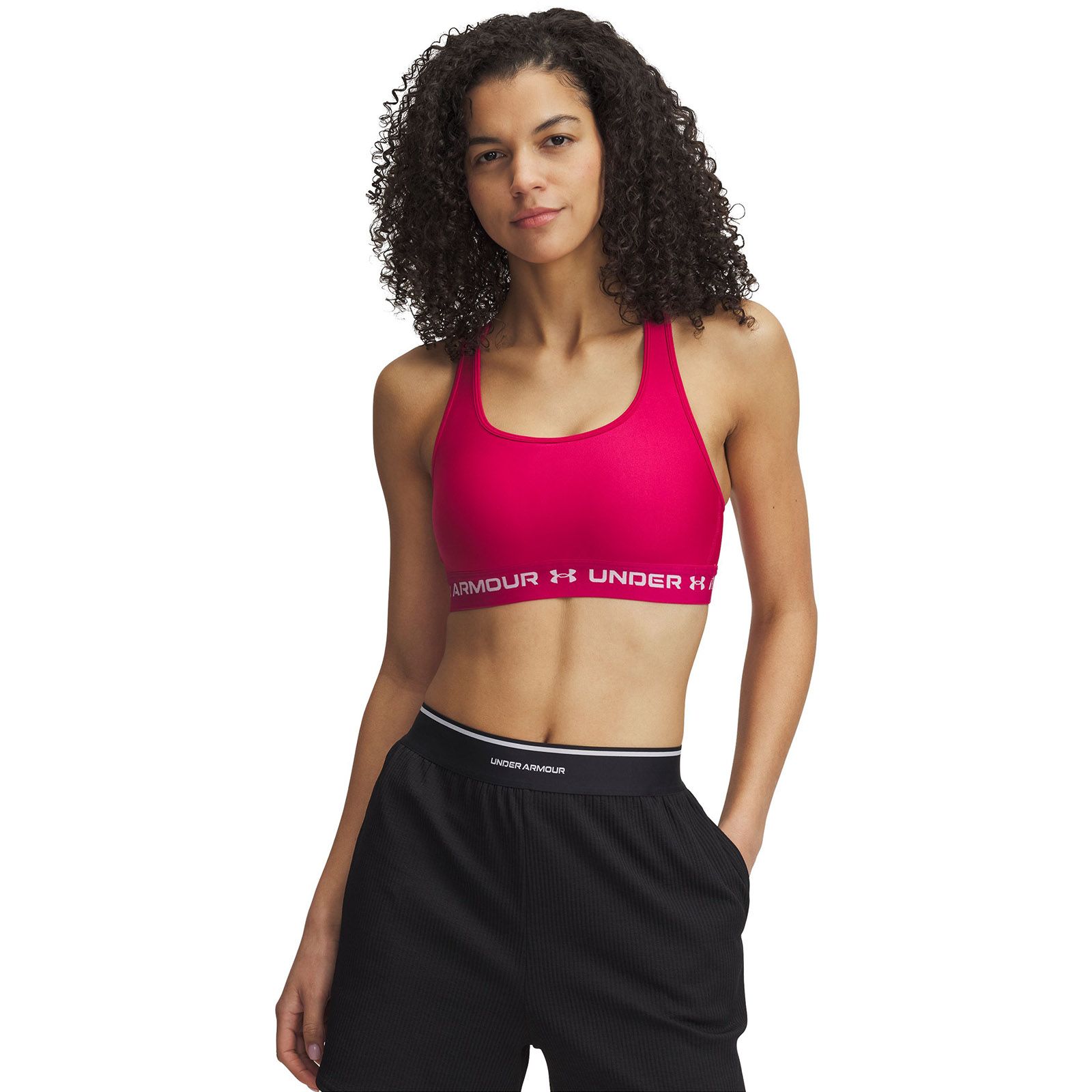 Sostén deportivo armour® mid crossback morado para mujer Under Armour