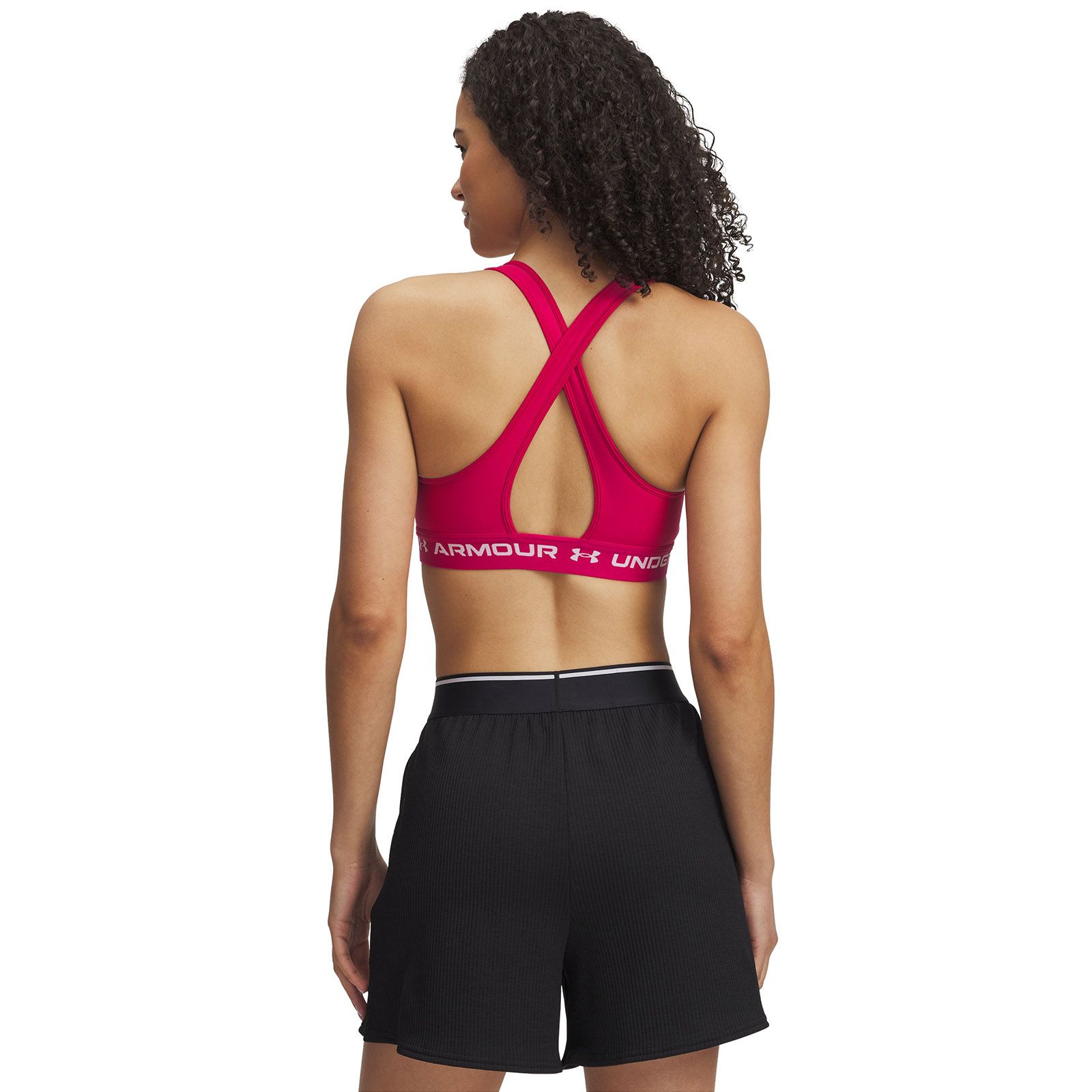 Sostén deportivo armour® mid crossback morado para mujer Under Armour