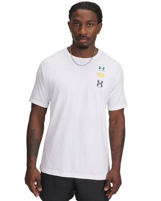 Polera manga corta Under Armour evol logo blanco para hombre