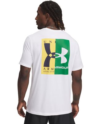 Polera manga corta Under Armour evol logo blanco para hombre