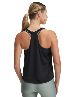 Polera sin mangas Under Armour tech swing negro para mujer