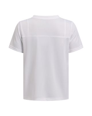 Polera manga corta Under Armour big win blanco para niños
