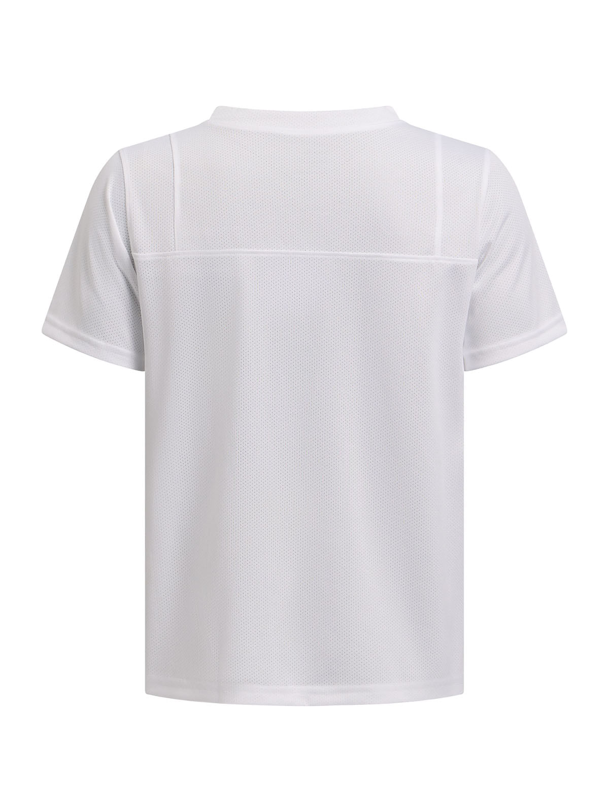 Polera manga corta UA big win blanco para niños