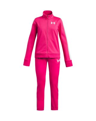 Conjunto Under Armour Rival knit morado para niños