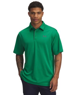 Polo manga corta Under Armour tech verde para hombre
