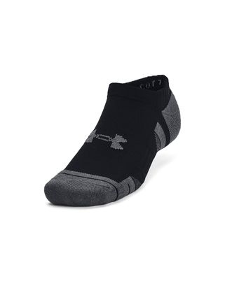 Calcetín unisex Under Armour performance algodón 3 pack negro no show