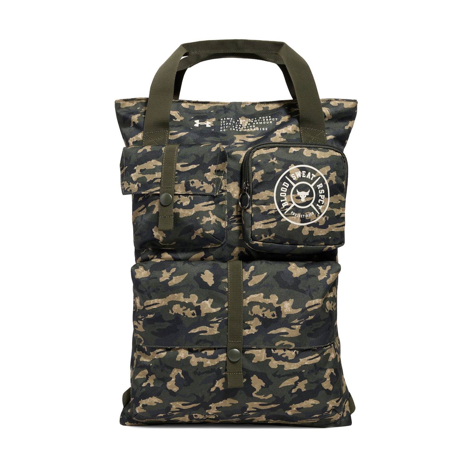 Mochila Project Rock unisex verde Under Armour