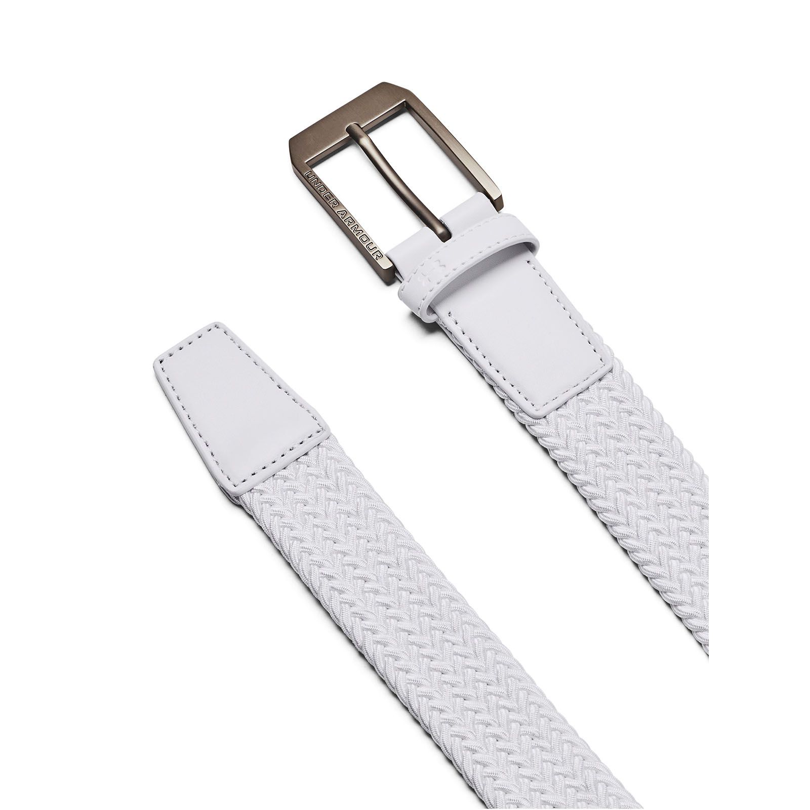 Cinturón Under Armour drive trenzado blanco para hombre