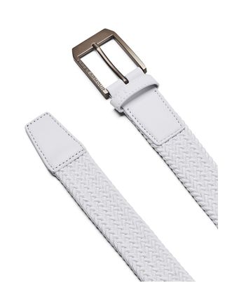 Cinturón Under Armour drive trenzado blanco para hombre
