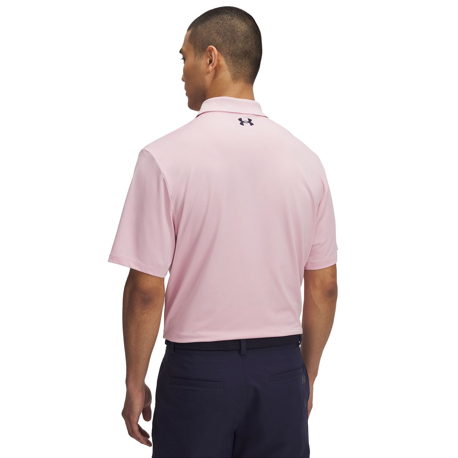 Polera manga corta Under Armour matchplay rosado para hombre