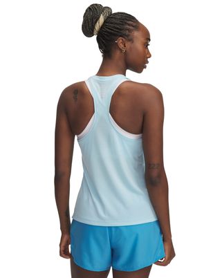 Polera sin mangas Under Armour launch azul para mujer